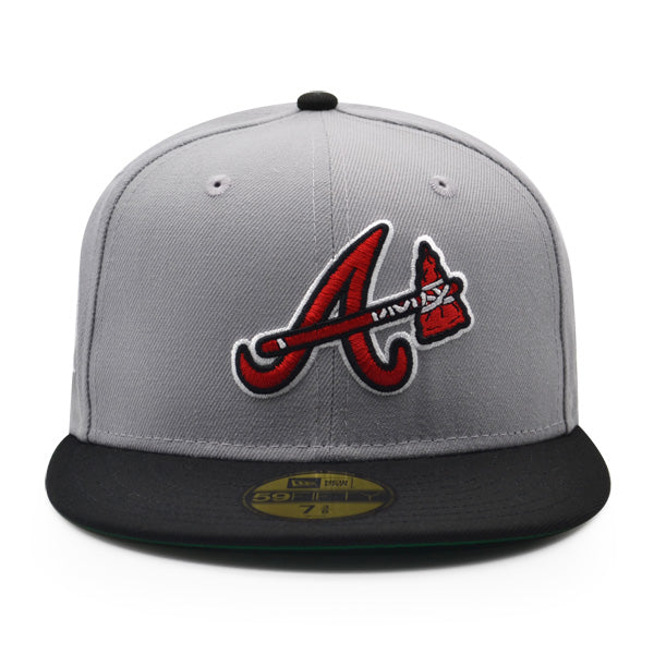 Atlanta Braves 2017 INAUGURAL SEASON Exclusive New Era 59Fifty Fitted Hat - Gray/Black