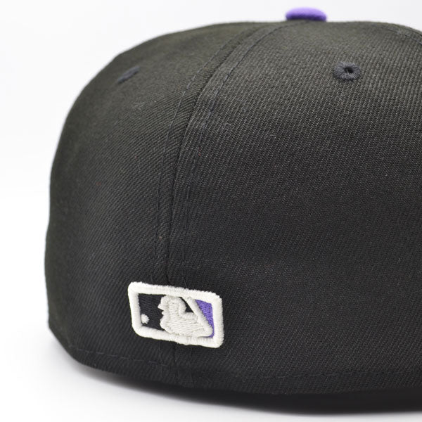 Washington Nationals City Flag EXCLUSIVE New Era 59Fifty Fitted Hat – Black/Purple/Lavender Bottom