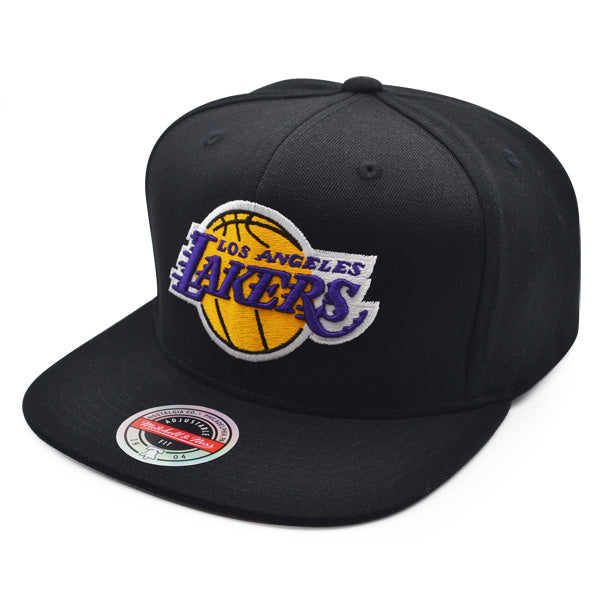 Los Angeles Lakers Mitchell & Ness DOWNTIME REDLINE Stretch Snapback Hat - Black/Yellow