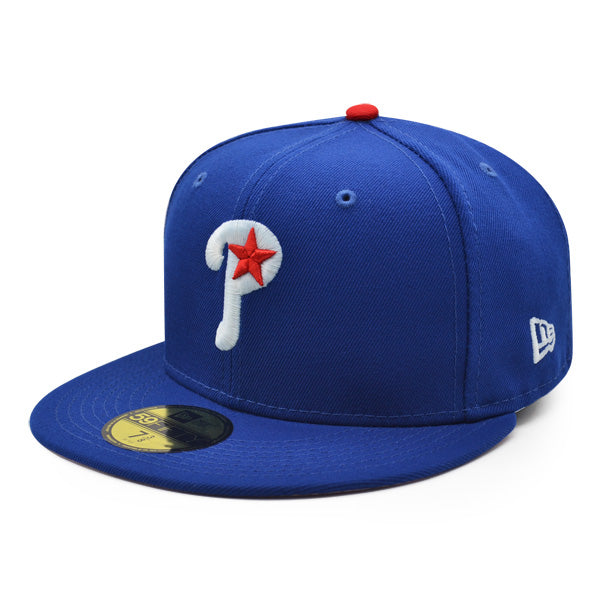 Philadelphia Phillies 2008 WORLD SERIES Exclusive New Era 59Fifty Fitted Hat – Royal/Red/Pink Bottom