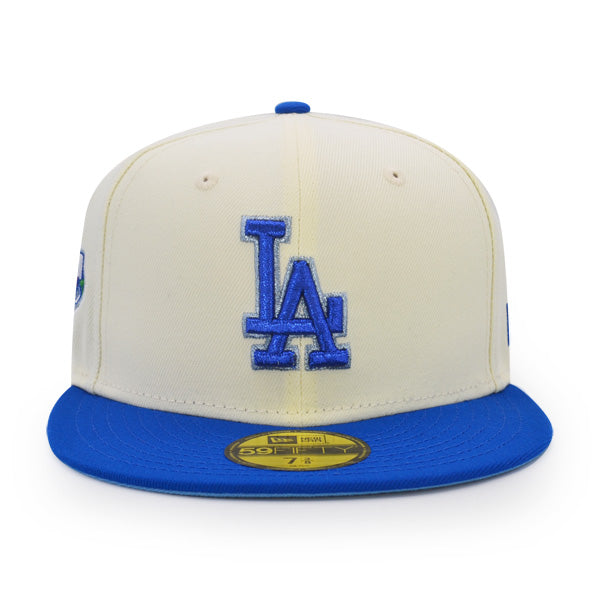 Los Angeles Dodgers 40th ANNIVERSARY Exclusive New Era 59Fifty Fitted Hat – Chrome/Royal