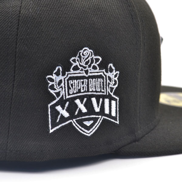 Dallas Cowboys SUPER BOWL XXVll Exclusive New Era 59Fifty Fitted NFL Hat -Black/White
