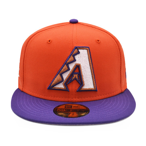 Arizona Diamondbacks 20th Anniversary Exclusive New Era 59Fifty Fitted Hat -Orange/Purple/Pink Bottom