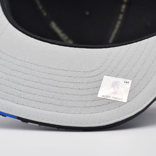 Atlanta Hawks Mitchell & Ness HYPER LOOPS Snapback Hat - Black/Red/Yellow