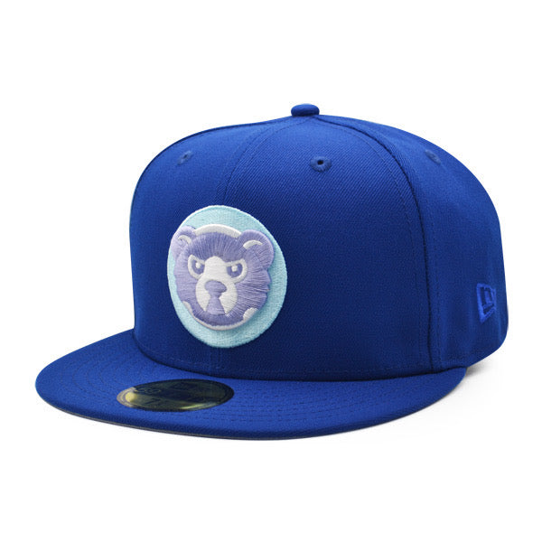 Chicago Cubs Wrigley Field EXCLUSIVE New Era 59Fifty Fitted Hat – Royal/Lavender