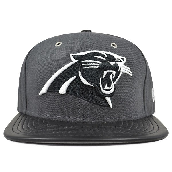 Carolina Panthers METAL HOOK Graphite Snapback 9Fifty New Era NFL Hat