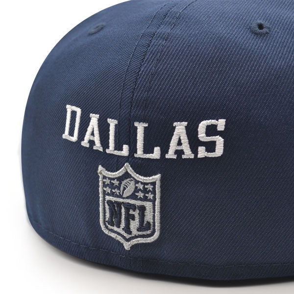 Dallas Cowboys MULTI-LOGO Exclusive New Era 59Fifty Fitted NFL Hat - Navy/Gray UV