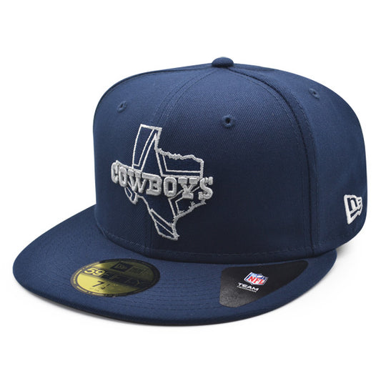 Dallas Cowboys LOCAL Exclusive New Era 59Fifty Fitted NFL Hat - Navy/Gray
