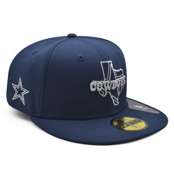 Dallas Cowboys LOCAL Exclusive New Era 59Fifty Fitted NFL Hat - Navy/Gray