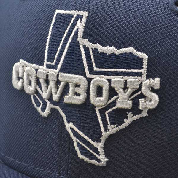 Dallas Cowboys LOCAL Exclusive New Era 59Fifty Fitted NFL Hat - Navy/Gray