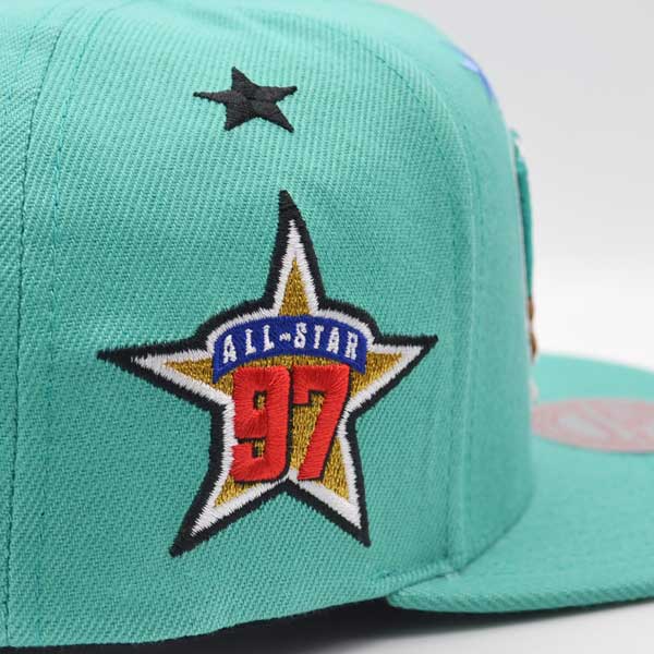 Vancouver Grizzlies NBA 1997 TOP-STAR Mitchell & Ness Snapback Hat - Teal