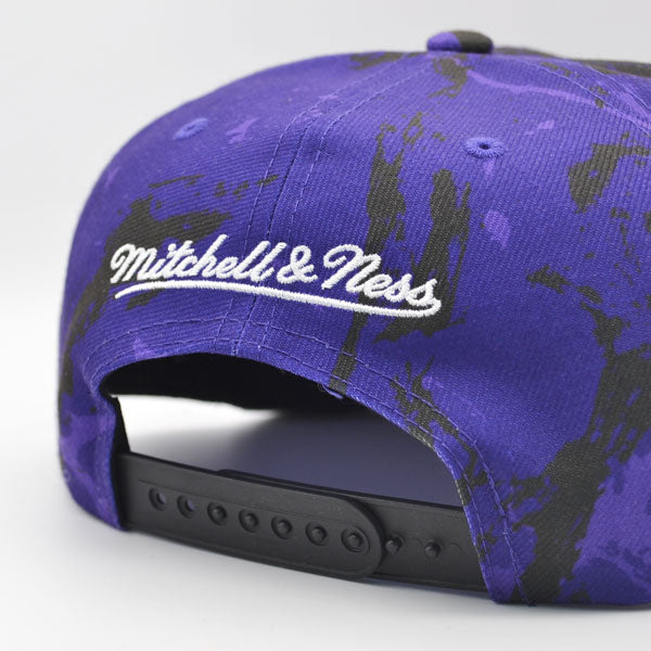 Toronto Raptors Mitchell & Ness DOWN FOR ALL Snapback Hat - Purple/Black