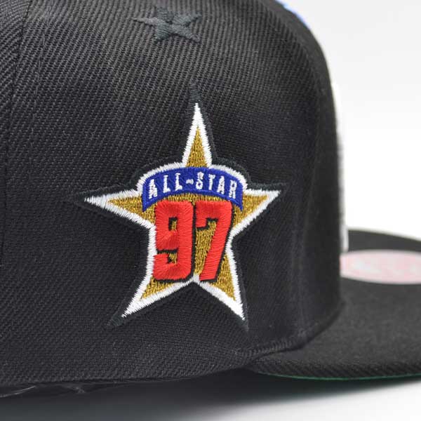 San Antonio Spurs NBA 1997 TOP-STAR Mitchell & Ness Snapback Hat - Black/Pink