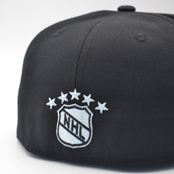 Los Angeles Kings NHL Exclusive Mitchell & Ness VINTAGE Fitted Hat - Black/Silver