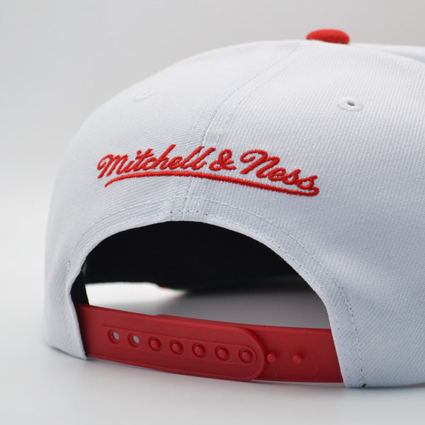 Detroit Redwings NHL Mitchell & Ness SHARKTOOTH Snapback Hat - Red/Gray