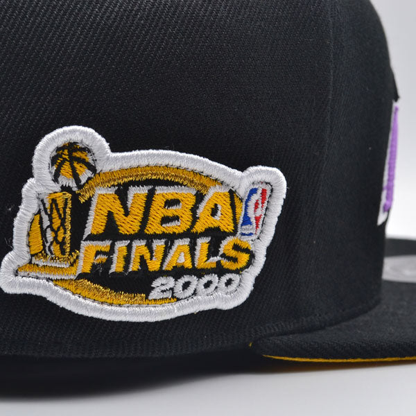 Los Angeles Lakers 2000 NBA Finals Champions Mitchell & Ness Dynasty HWC Collection Fitted Hat - Black