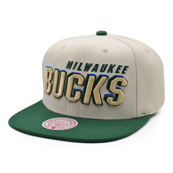 Milwaukee Bucks Mitchell & Ness 1996 NBA DRAFT DAY Snapback Hat - Green/Gold
