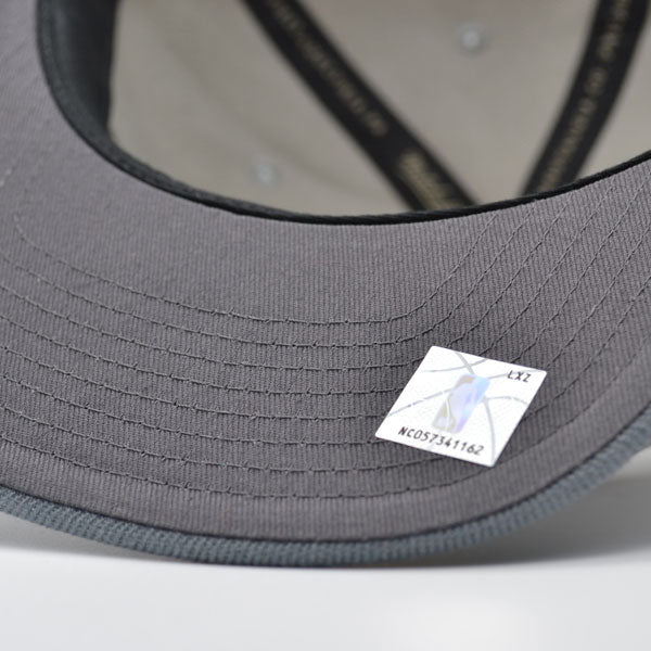 Phoenix Suns NBA Mitchell & Ness COOL GRAY Snapback Hat - Gray/Orange/Yellow
