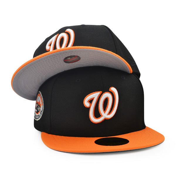 Washington Nationals 2008 INAUGURATION Exclusive New Era 59Fifty Fitted Hat - Black/Orange