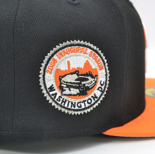 Washington Nationals 2008 INAUGURATION Exclusive New Era 59Fifty Fitted Hat - Black/Orange