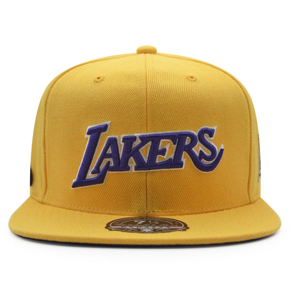 Los Angeles Lakers 1987 NBA Finals Champions Mitchell & Ness Dynasty HWC Collection Fitted Hat - Yellow