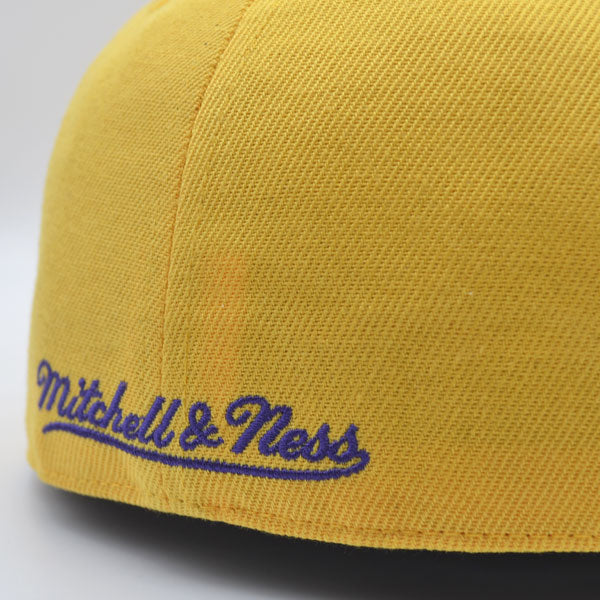 Los Angeles Lakers 1987 NBA Finals Champions Mitchell & Ness Dynasty HWC Collection Fitted Hat - Yellow