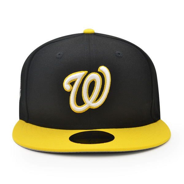 Washington Nationals 2008 INAUGURATION Exclusive New Era 59Fifty Fitted Hat - Black/Yellow