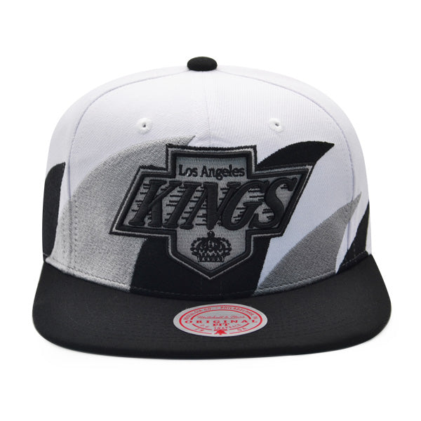 Los Angeles Kings NHL Mitchell & Ness SHARKTOOTH Snapback Hat - Black/Gray