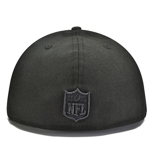New England Patriots BOB Black on Black FITTED 59Fifty New Era NFL Hat