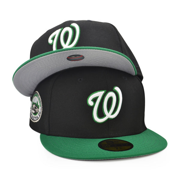 Washington Nationals 2008 INAUGURATION Exclusive New Era 59Fifty Fitted Hat - Black/Green