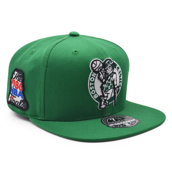 Boston Celtics 1986 NBA Finals Champions Mitchell & Ness Dynasty HWC Collection Fitted Hat - Green