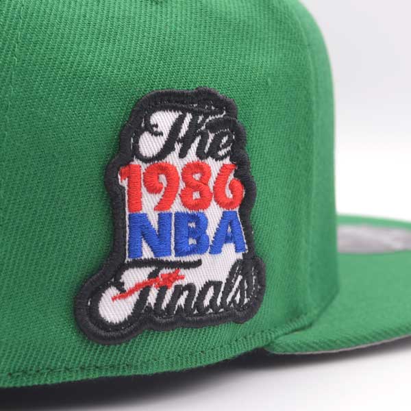 Boston Celtics 1986 NBA Finals Champions Mitchell & Ness Dynasty HWC Collection Fitted Hat - Green