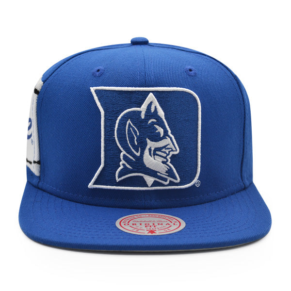 Duke Blue Devils NCAA Mitchell & Ness JUMBOTRON Snapback Hat - Royal