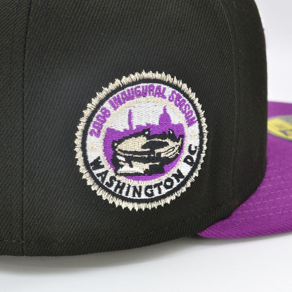 Washington Nationals 2008 INAUGURATION Exclusive New Era 59Fifty Fitted Hat - Black/Purple