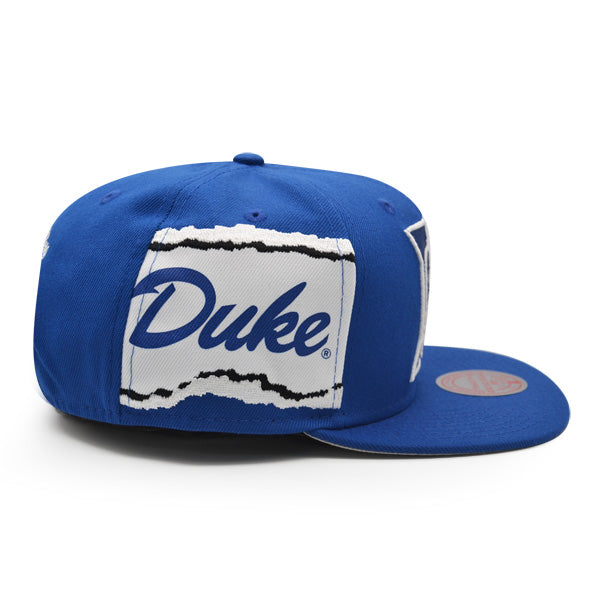 Duke Blue Devils NCAA Mitchell & Ness JUMBOTRON Snapback Hat - Royal
