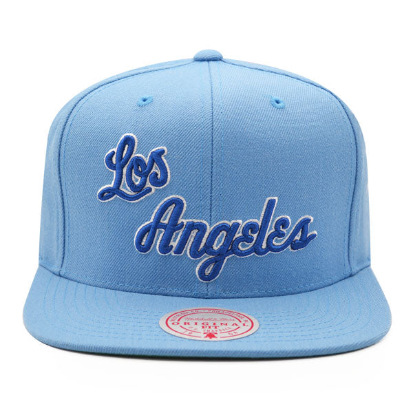 Los Angeles Lakers Mitchell & Ness TEAM GROUND Snapback HWC Hat - Baby Blue