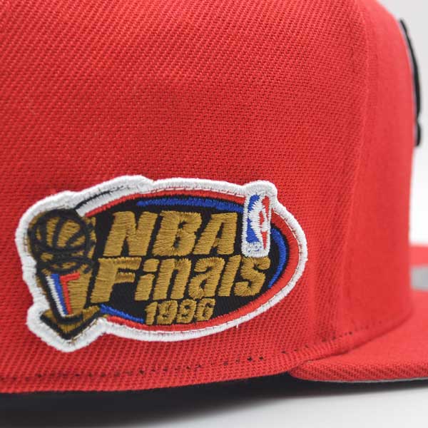 Chicago Bulls 1996 NBA Finals Champions Mitchell & Ness Dynasty HWC Collection Fitted Hat - Red