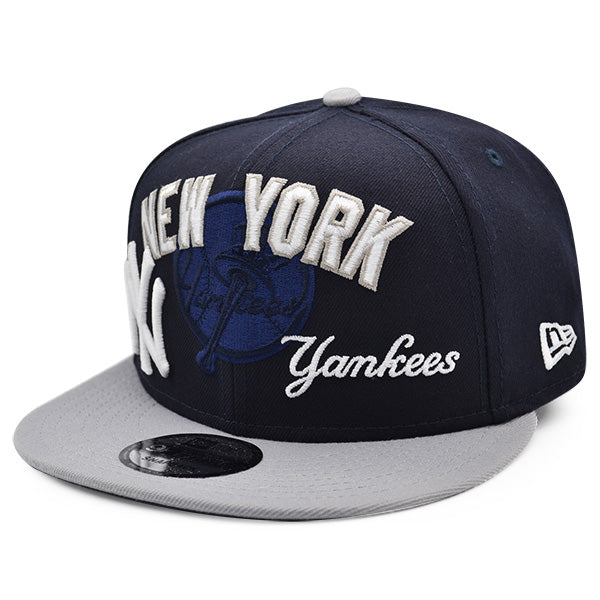 New York Yankees New Era TEAM MIX 9Fifty Snapback MLB Hat - Navy/Gray