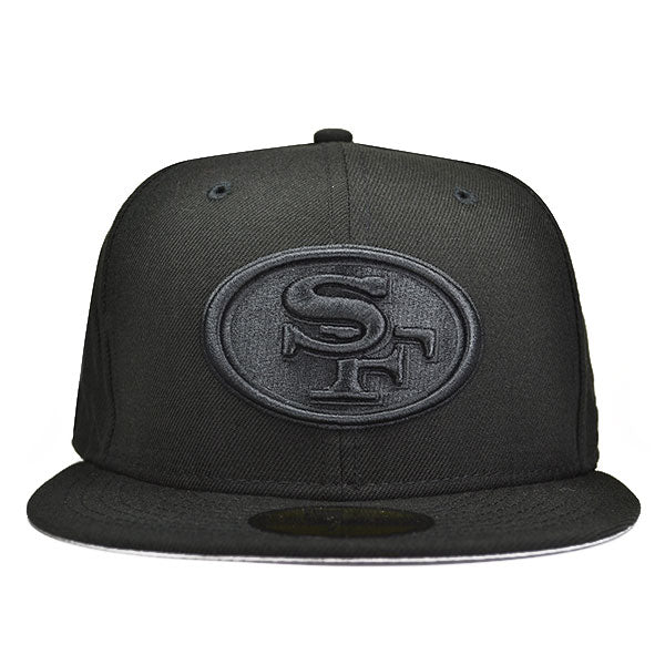 San Francisco 49ers BOB Black on Black FITTED 59Fifty New Era NFL Hat