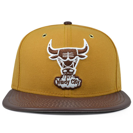 Chicago Bulls METAL HOOK Peanut Butter Fitted 59Fifty New Era NBA Hat