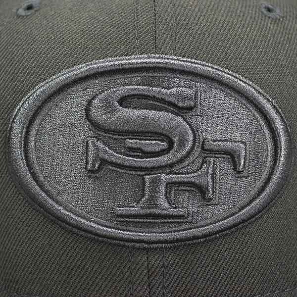 San Francisco 49ers BOB Black on Black FITTED 59Fifty New Era NFL Hat