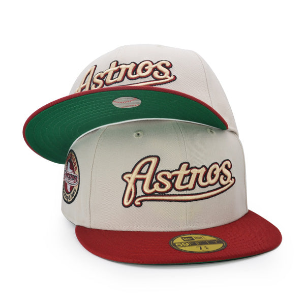 Houston Astros 45 Years EXCLUSIVE New Era 59Fifty Fitted Hat - Stone/Brick