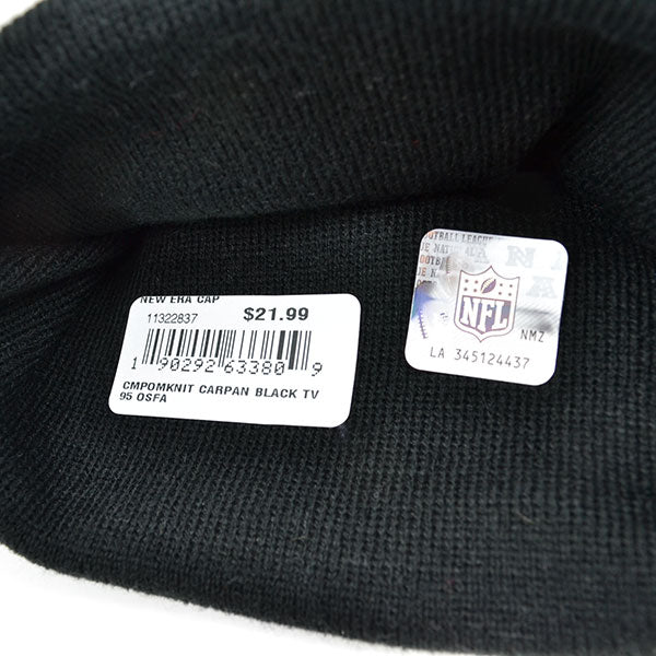 Carolina Panthers SPECKLE KNIT New Era Cuffed Pom NFL Hat