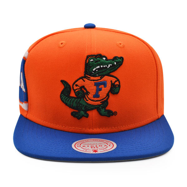 Florida Gators NCAA Mitchell & Ness JUMBOTRON Snapback Hat - Orange/Royal