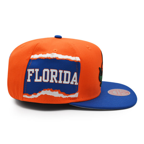 Florida Gators NCAA Mitchell & Ness JUMBOTRON Snapback Hat - Orange/Royal