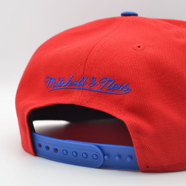 Denver Nuggets Mitchell & Ness JUMBOTRON Snapback Hat - Red/Royal