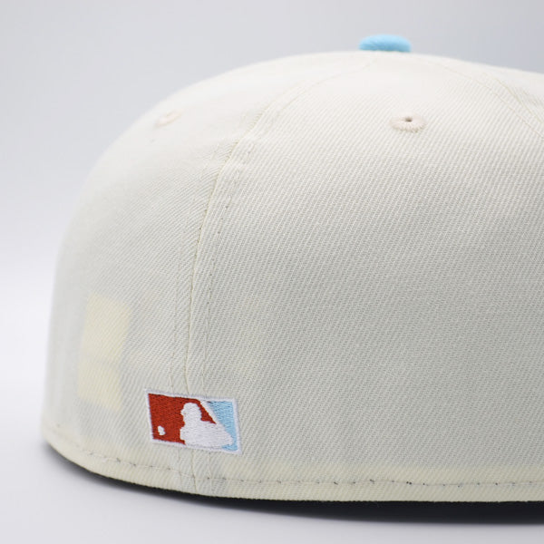 Brooklyn Dodgers 1949 ALL-STAR GAME Exclusive New Era 59Fifty Fitted Hat  - Chrome/Sky/Silver