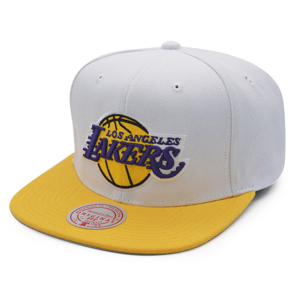 Los Angeles Lakers 2010 NBA Finals Champions Mitchell & Ness Snapback Hat - White/Yellow