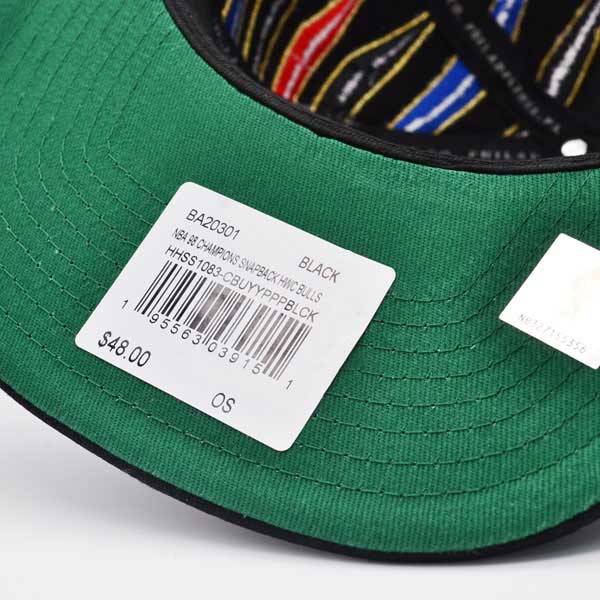 Jordan Days HWC Exclusive Mitchell & Ness Chicago Bulls 1998 NBA Champions Locker Room Snapback Hat - Black