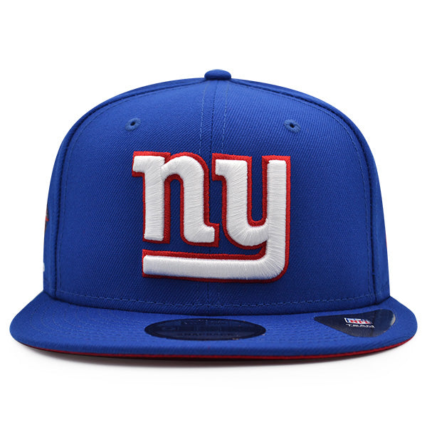 New York Giants New Era 4-TIME CHAMPIONS TEAM TRIBUTE 9Fifty Snapback NFL Hat -Royal